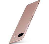 moex Alpha Case für Google Pixel 7a Hülle Ultra Dünn, Schutzhülle mit erhöhtem Kameraschutz, Slim Cover Hardcase Backcover, Dünnste Handyhülle Minimalistische Handyhülle Rosegold
