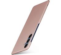 moex Alpha Case für Samsung Galaxy A16 (4G/5G) Hülle Ultra Dünn, Schutzhülle mit erhöhtem Kameraschutz, Slim Cover Hardcase Backcover, Dünnste Handyhülle Minimalist, Rosegold
