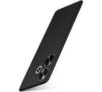 moex Alpha Case für Xiaomi Poco F6 Hülle minimalistisch Stoßfest und leicht, Dünnste Handyhülle Super Slim Schutzhülle Ultra Air Hardcase aus Kunststoff - Matt Schwarz