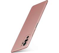 moex Alpha Case für Xiaomi Redmi Note 10/Note 10S Hülle Ultra Dünn, Schutzhülle mit erhöhtem Kameraschutz, Slim Cover Hardcase Backcover, Dünnste Handyhülle Minimalist, Rosegold