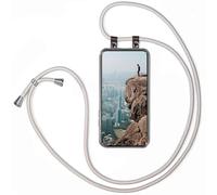 moex Cadena para teléfono móvil para Redmi Note 14 Pro+ 5G, funda con cinta extraíble, funda para teléfono móvil con cadena para colgar, correa para el cuello, cordón para el cuello, cordón para el