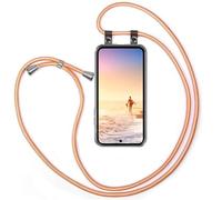 moex Cadena para teléfono móvil para Samsung Galaxy A56 5G, funda con correa extraíble, funda para teléfono móvil con cadena para colgar, correa para teléfono móvil de 155 cm de largo, cordón de tela