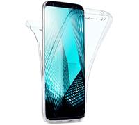 moex - Carcasa Doble de Silicona Transparente Compatible con Samsung Galaxy S8, Funda Protectora Completa de 2 Lados, Carcasa para teléfono móvil Delantera y Trasera, Cristal