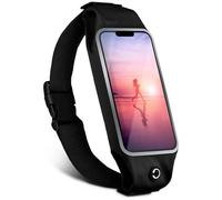moex Cinturón para correr para OnePlus 13R, impermeable, para correr, con ventana, ligera, para correr, para correr, deporte, color negro