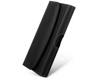 moex Cómoda funda horizontal con clip para cinturón compatible con Samsung Galaxy A26 5G | Uso universal con trabilla para cinturón y cierre magnético, color negro