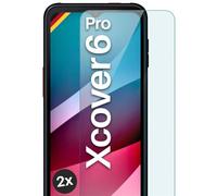 moex Cristal protector de pantalla compatible con Samsung Galaxy Xcover 6 Pro - Protector de pantalla irrompible, 2 unidades