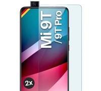 MoEx Cristal Templado Transparente Compatible con Xiaomi Mi 9T / Mi 9T Pro, película Protectora de Pantalla inastillable, blindada, 2 Piezas