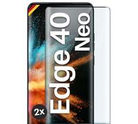 moex CurveProtect - Protector de pantalla para Motorola Edge 40 Neo (2 unidades), color negro
