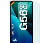 moex FlexProtect - Protector de pantalla para Motorola Moto G56 5G, ultratransparente, HD, 0,2 mm, compatible con cualquier funda, colocación sin burbujas, 3 unidades