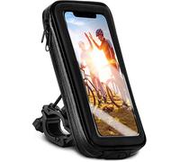 moex® Funda Impermeable para Manillar de Bici Compatible con ASUS Zenfone 6 (ZS630KL) | Giratoria, Negro
