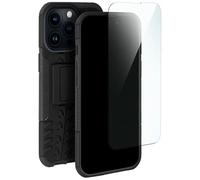 moex Funda para Apple iPhone 14 Pro Max, resistente a los golpes, carcasa robusta con protector de pantalla, carcasa rígida rugosa para exteriores, protección completa de 360 grados, color negro