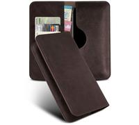 moex Funda para Honor X6b Funda Plegable con Ranura para Tarjetas, Funda Protectora de Cuero Vegano, Funda Plegable para Insertar, Protección 360 Grados Flip Case Teléfono Móvil - Marrón