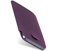 moex Funda para iPod Touch 4G, ultrafina, de piel vegana, protección completa con extracción, color morado