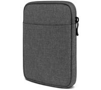 moex Funda para libro electrónico Pocketbook Verse Lite con cremallera y compartimento para accesorios, de tela, suave, acolchada, minimalista, gris oscuro