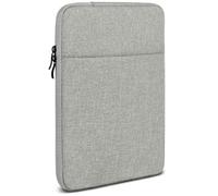 moex Funda para tablet Blackview Mega 8 - Funda con compartimento para accesorios, fibra de poliéster, funda minimalista con cremallera, impermeable, color gris