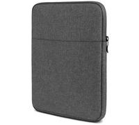 moex Funda para tablet Doogee Tab E3 con cremallera y compartimento para accesorios, funda de tela de nailon suave acolchada, funda minimalista para salpicadero, color gris oscuro
