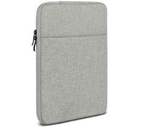 moex Funda para tablet Lenovo Tab P12 - Funda con compartimento para accesorios, fibra de poliéster, funda minimalista con cremallera, impermeable, color gris