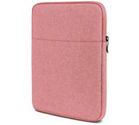 moex Funda para tablet Microsoft Surface Go 2 (10,5) - Funda con compartimento para accesorios, fibra de poliéster, funda minimalista con cremallera, resistente al agua, color rosa