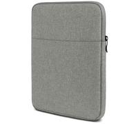 moex Funda para tablet Microsoft Surface Go 3 - Funda con compartimento para accesorios, fibra de poliéster, funda minimalista con cremallera, resistente al agua, color gris