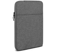 moex Funda para tablet OnePlus Pad 3, bolsillo con cremallera y compartimento para accesorios, tejido de nailon, suave acolchado, funda minimalista para salpicadero, gris oscuro