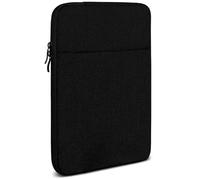 moex Funda para tablet Redmi Pad 2 Pro, bolsillo con cremallera y compartimento para accesorios, tejido de nailon, suave acolchado, funda minimalista para salpicadero, color negro