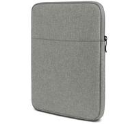 moex Funda para tablet Samsung Galaxy Tab A11 Plus con cremallera y compartimento para accesorios, funda de tela de nailon suave acolchada, funda minimalista para salpicadero, color gris