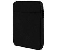 moex Funda para tablet Samsung Galaxy Tab A9 con cremallera y compartimento para accesorios, funda de tela de nailon suave acolchada, funda minimalista para salpicadero, color negro