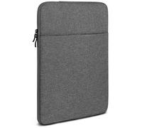 moex Funda para tablet Samsung Galaxy Tab S11 Ultra con cremallera y compartimento para accesorios, funda de tela de nailon suave acolchada, funda minimalista para salpicadero, color gris oscuro