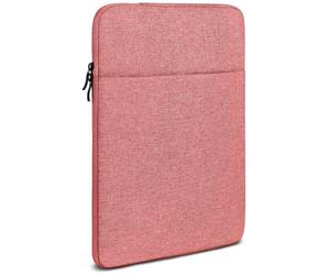 moex Funda para tablet Samsung Galaxy Tab S11 Ultra con cremallera y compartimento para accesorios, funda de tela de nailon suave acolchada, funda minimalista para salpicadero, color rosa