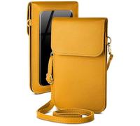 moex Funda para teléfono móvil Nothing (1) - Bolso pequeño con bolsillo para teléfono móvil y ventana, 2 compartimentos adicionales, bolso bandolera para mujer, color amarillo sol
