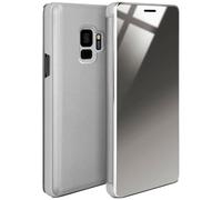 moex® Funda Protectora Fina Compatible con Samsung Galaxy S9 Plus | Cristal Tintado Transparente, argenté