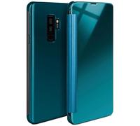 moex® Funda Protectora Fina Compatible con Samsung Galaxy S9 Plus | Cristal Tintado Transparente, Turquoise