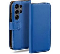 moex Funda tipo libro para Samsung Galaxy S25 Ultra con ranura para tarjetas, funda plegable con protección de 360 grados, funda con tapa estilo flip, funda de cuero sintético para teléfono móvil