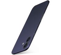 moex Funda ultrafina para iPhone 16, funda protectora con protección de cámara elevada, carcasa fina, carcasa trasera, funda trasera más fina, funda minimalista alfa, azul metálico