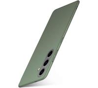 moex Funda ultrafina para Samsung Galaxy S24, carcasa con protección de cámara elevada, carcasa fina, carcasa trasera, funda trasera más fina, funda minimalista alfa, color verde mate