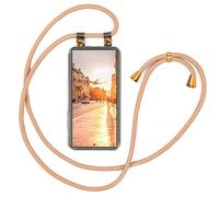 moex Handykette für Samsung Galaxy S25 Ultra Hülle mit Band abnehmbaren Handyhülle mit Kette zum Umhängen, Handyband Kordel Umhängehülle, Necklace Handy Umhängeband, Gold