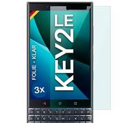 moex Película protectora transparente HD compatible con BlackBerry KEY2 LE, película delgada resistente a los arañazos, 3 piezas, Ultra-Claro