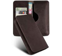 moex Purse Case - Funda para Asus Zenfone 12 Ultra (con cartera, piel sintética con tarjetero, protección completa de 360º, piel), color marrón