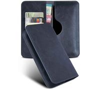 moex Purse Case - Funda para Asus Zenfone 12 Ultra (con cartera, piel sintética, con tarjetero, protección completa de 360º, piel), color azul