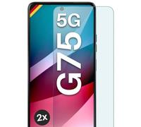 moex ShockProtect - Protector de pantalla para Motorola Moto G75 5G (dureza 9H, antiarañazos e irrompible, 2 unidades)