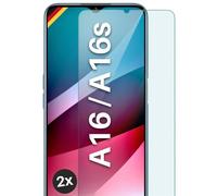 moex ShockProtect - Protector de pantalla para Oppo A16 / A16s (dureza 9H, resistente a los arañazos e irrompible, 2 unidades)