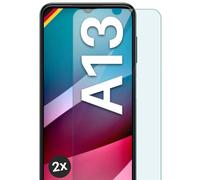 moex ShockProtect - Protector de pantalla para Samsung Galaxy A13 (4G, dureza 9H, cristal templado, protector de pantalla 9H, ultratransparente, compatible con cada funda)