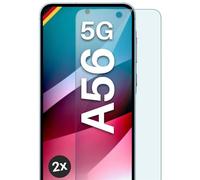 moex ShockProtect - Protector de pantalla para Samsung Galaxy A56 5G (dureza 9H, cristal templado, protector de pantalla, compatible con cualquier funda de teléfono móvil, 2 unidades)