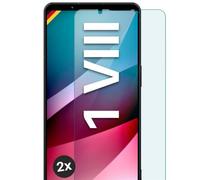 moex ShockProtect - Protector de pantalla para Sony Xperia 1 VIII (dureza 9H, cristal templado, protector de pantalla, compatible con cualquier funda de teléfono móvil, 2 unidades)