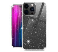 moex Sparky Case - Carcasa para iPhone 16 Pro Max con efecto purpurina de silicona, transparente, fina y suave, transparente