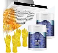 Mof Chef - Polvo limpiador protector de cocina, polvo limpiador de manchas de aceite pesado, potente limpiador de espuma para eliminar óxido de cocina, limpiador desengrasante resistente fácil de