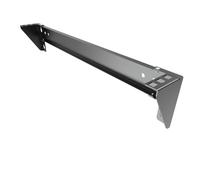 Mofangtech 2 unidades de 1U plegables de 19 pulgadas de acero laminado en frío para montaje en pared, estante vertical simple y estante de red Euipment con accesorios para montaje (1U100-2 unidades)