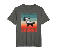 Mofeta La vida mejor Skunk Mofetas Camiseta