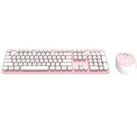 MOFII Wireless Keyboard + Mouse Set Sweet 2,4 G (White-Pink)