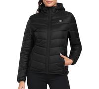 MoFiz Chaqueta de Pluma Ligero Mujer Chaqueta de Plumón Invierno Cálido Plumiferos Abrigo Antiviento con bolsillo EU 3XL